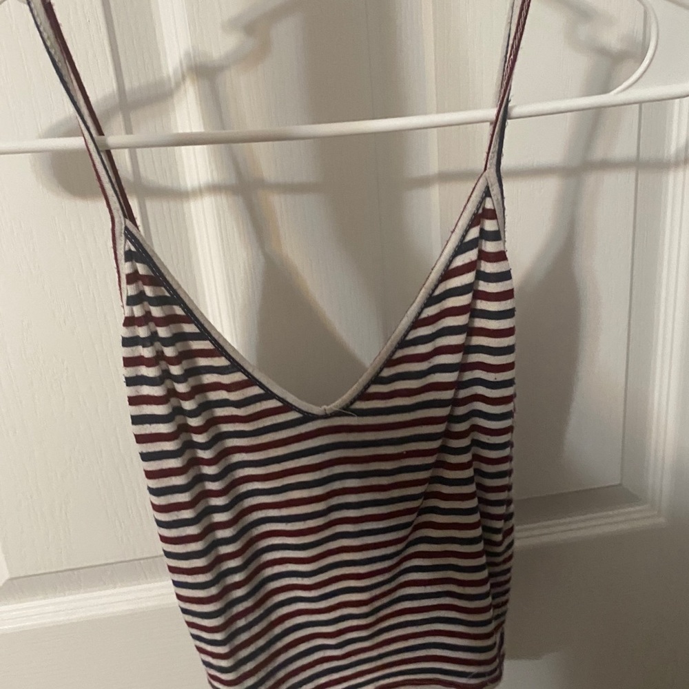 Brandy Melville red white and blue tank top